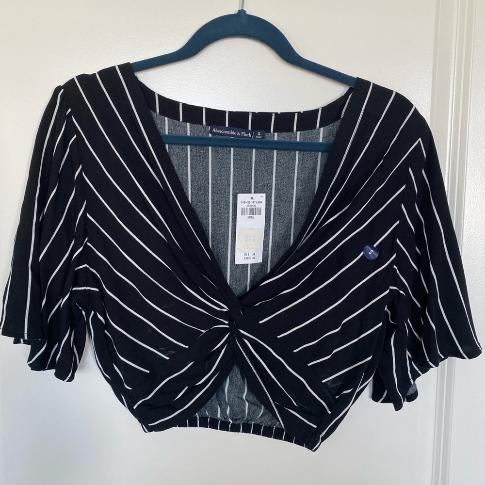 Abercrombie & Fitch Striped Cropped Top